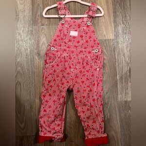 OshKosh B'gosh Red and White Overalls